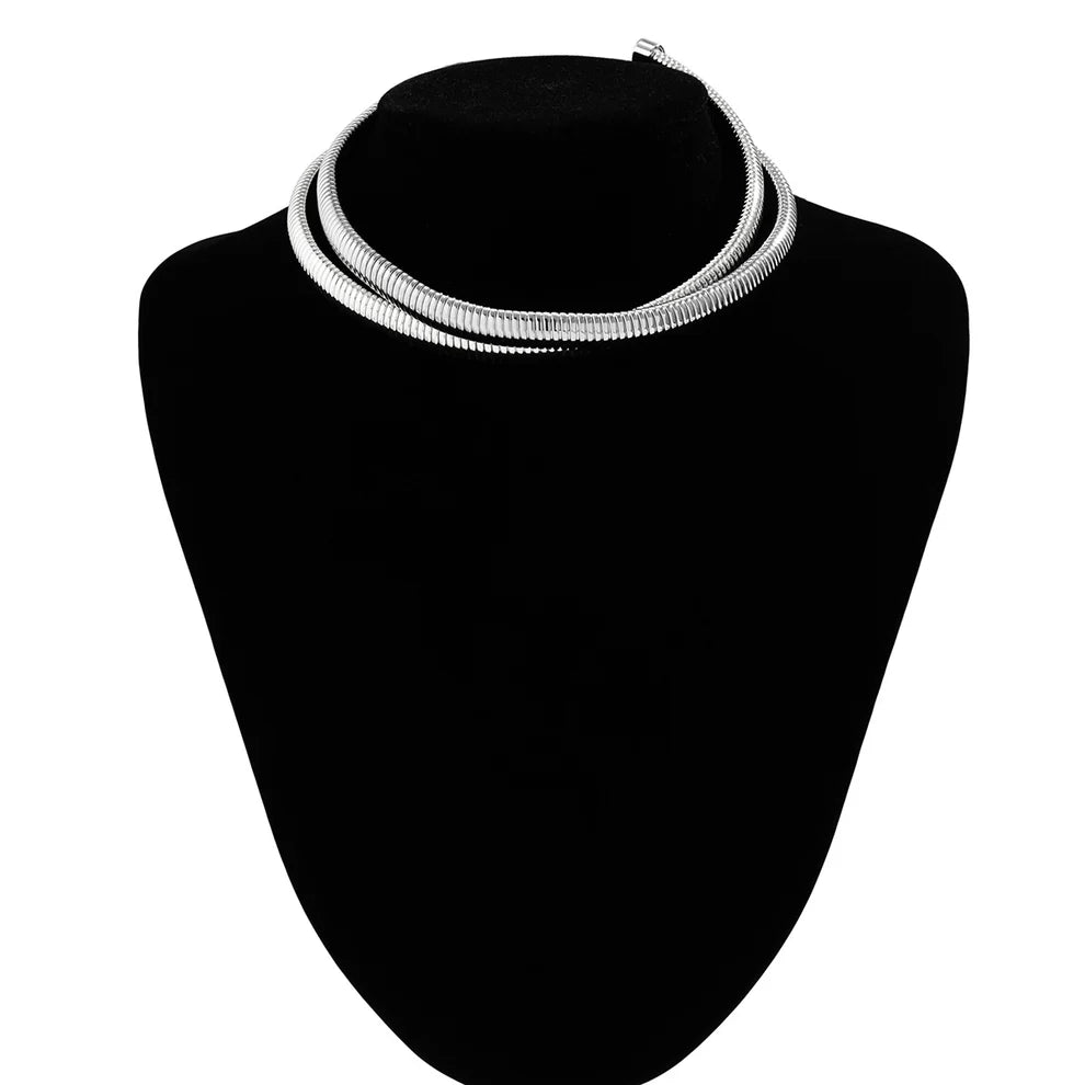Collar Musa-Plateado