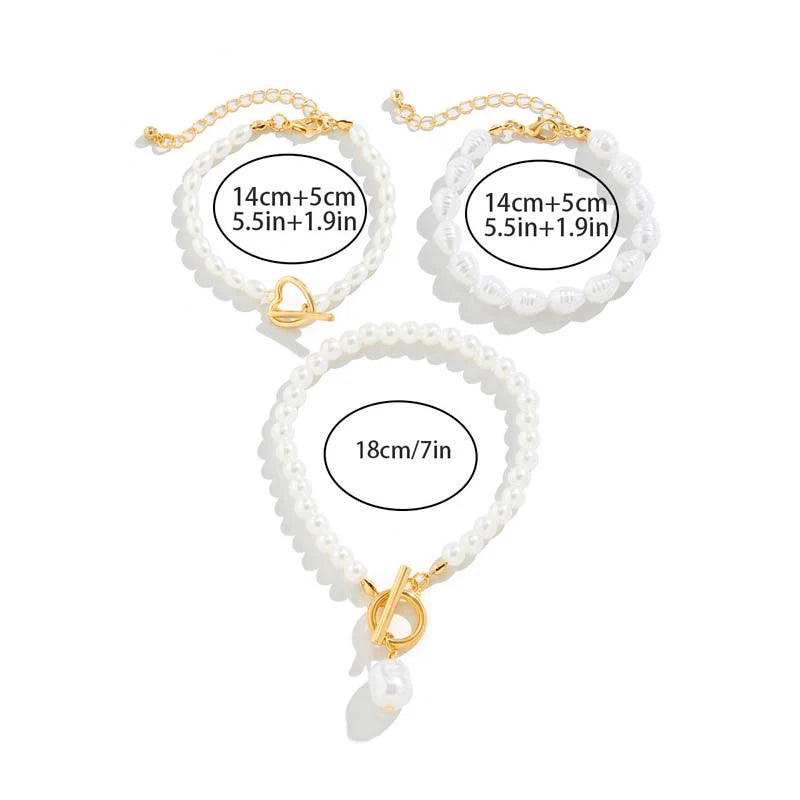 Conjunto de Pulseras Perla Infinity