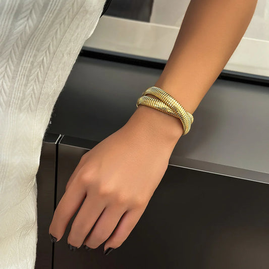 Pulsera Musa-Dorado