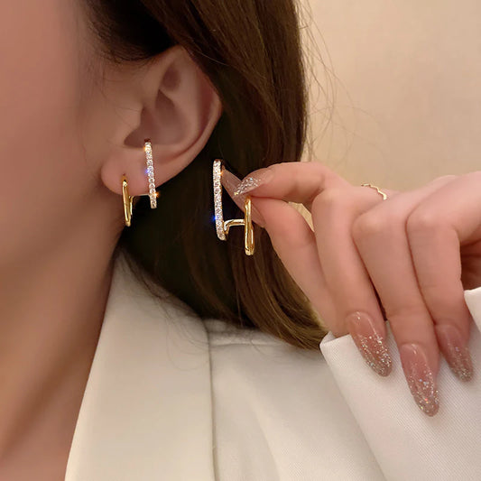 Pendientes Estefania-Dorados