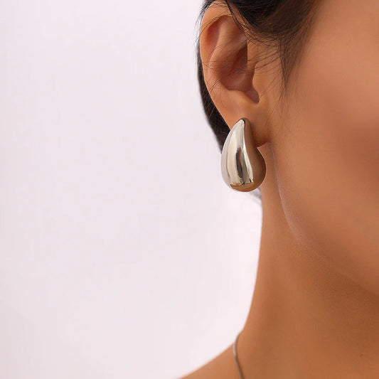 Pendientes Dafne-Plateados
