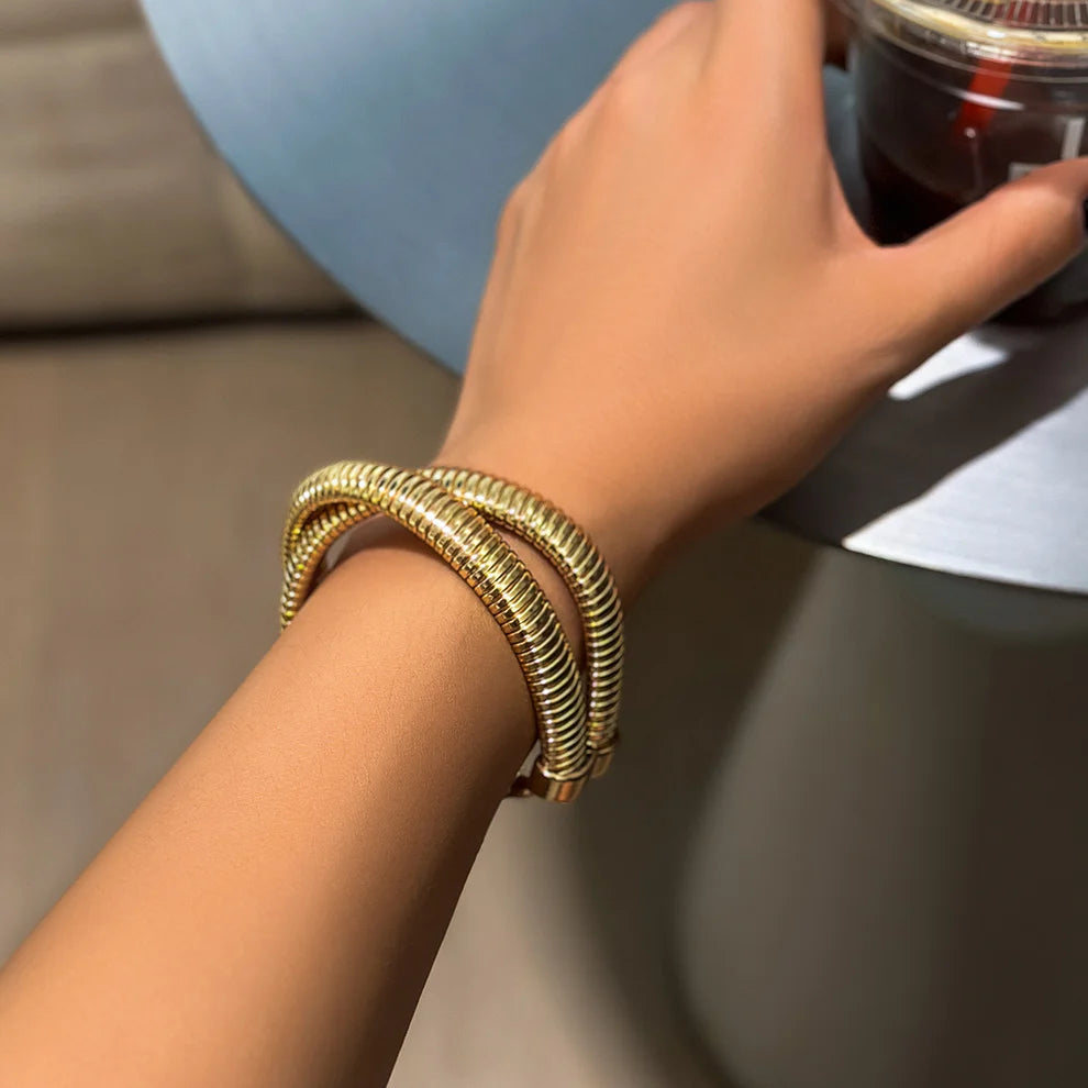 Pulsera Musa-Dorado