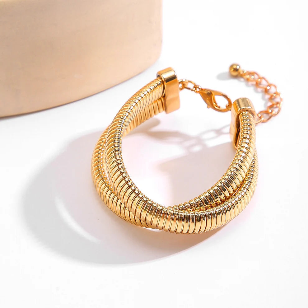 Pulsera Musa-Dorado