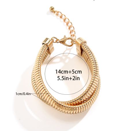 Pulsera Musa-Dorado