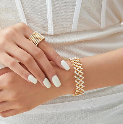 Anillo y Pulsera Diana-Oro