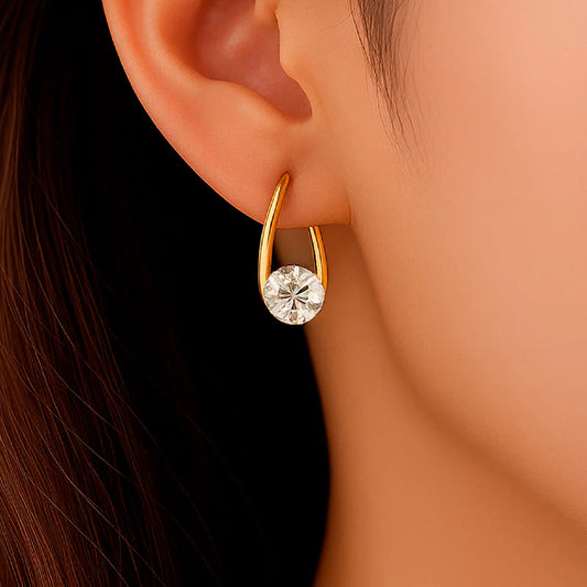 Pendientes Circonita Oro