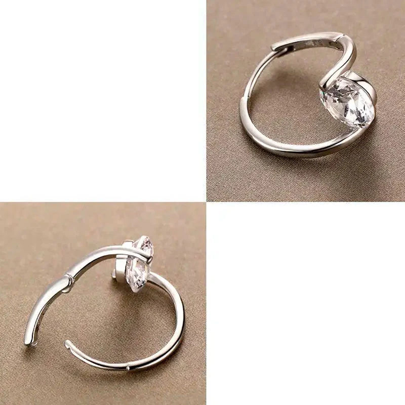 Pendientes Circonita Plata