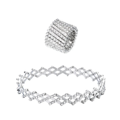 Anillo y Pulsera Diana-Plata