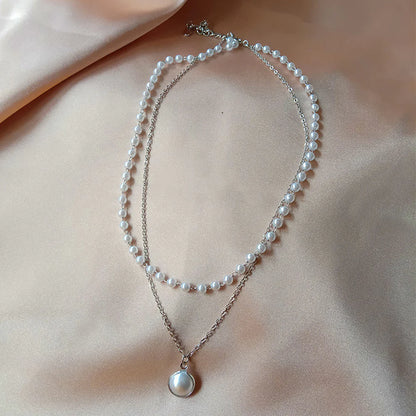 Collar Alejandra-Plateado