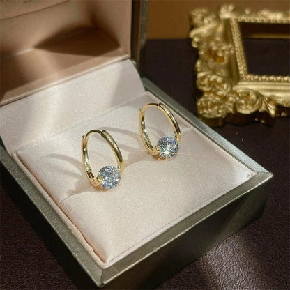 Pendientes Circonita Oro