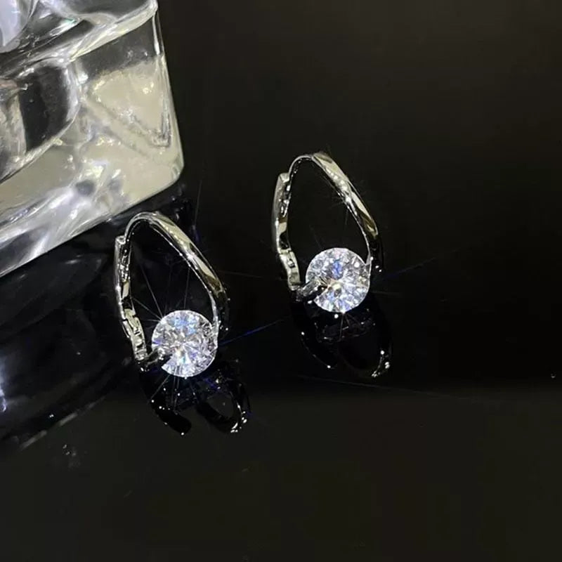 Pendientes Circonita Plata
